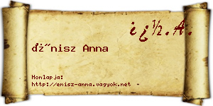 Énisz Anna névjegykártya